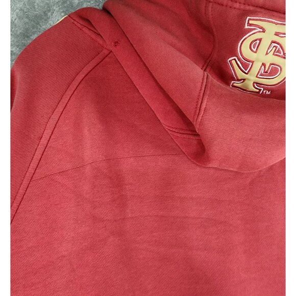 Florida State Seminoles Hoodie Mens XL Red Distressed College Football Sweater - Picture 11 of 12